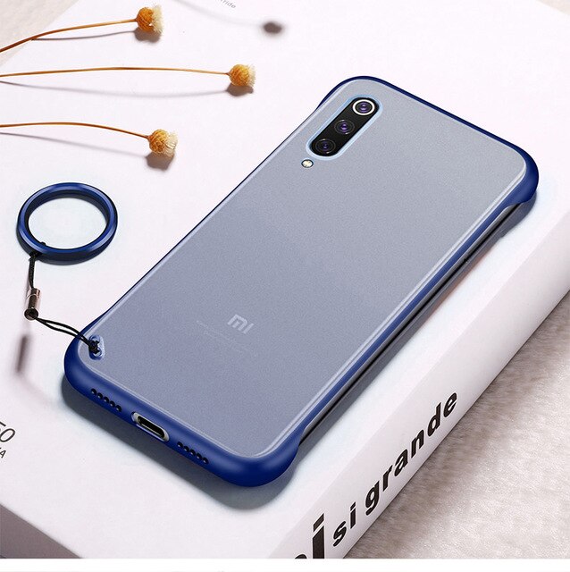 

TPU+PC чехол Edge (+ кольцо) для Xiaomi Mi 9 Lite Синий (108621)