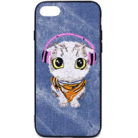 

TPU+PC чехол Embroider Animals Jeans series для Apple iPhone 6/6s (4.7")