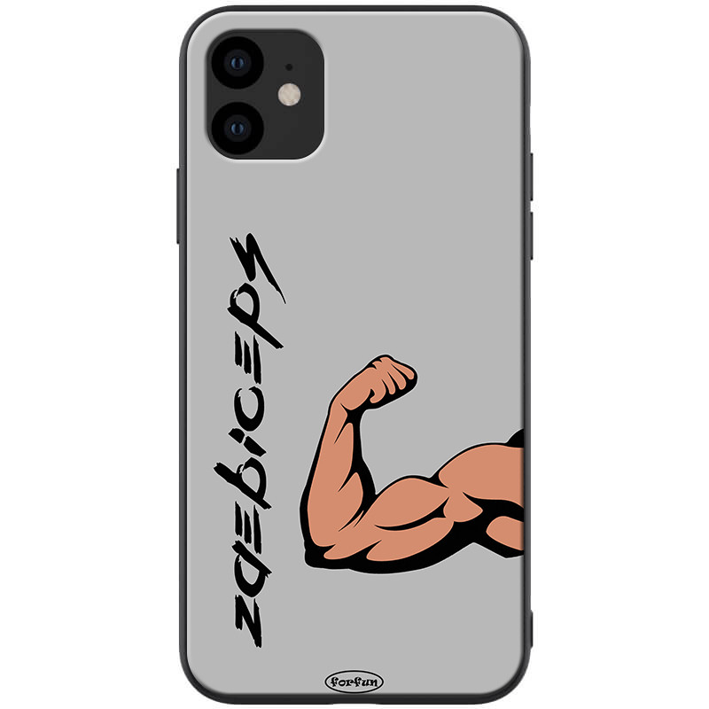 

TPU+PC чехол ForFun для Apple iPhone 11 (6.1") Бицепс / Серый (118232)