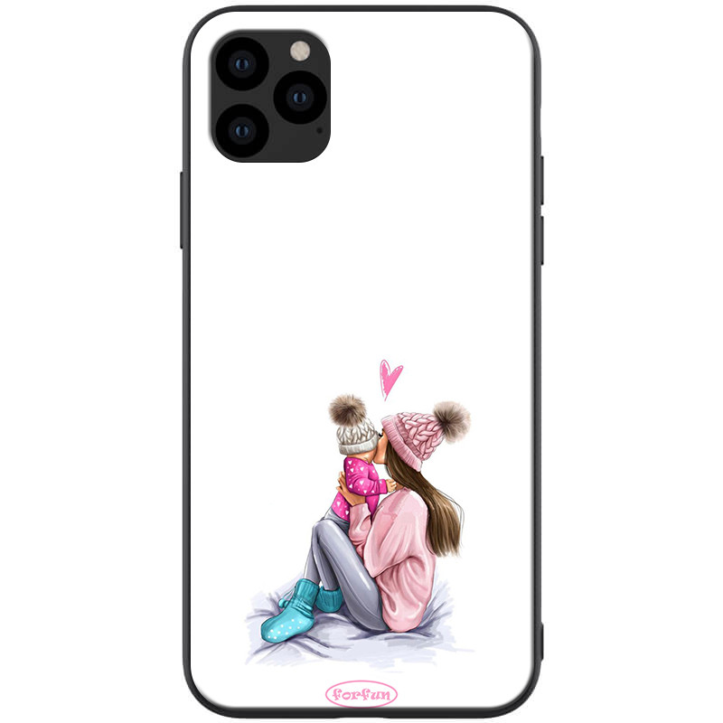 

TPU+PC чехол ForFun для Apple iPhone 11 Pro (5.8") Мама дочки / Белый (118255)