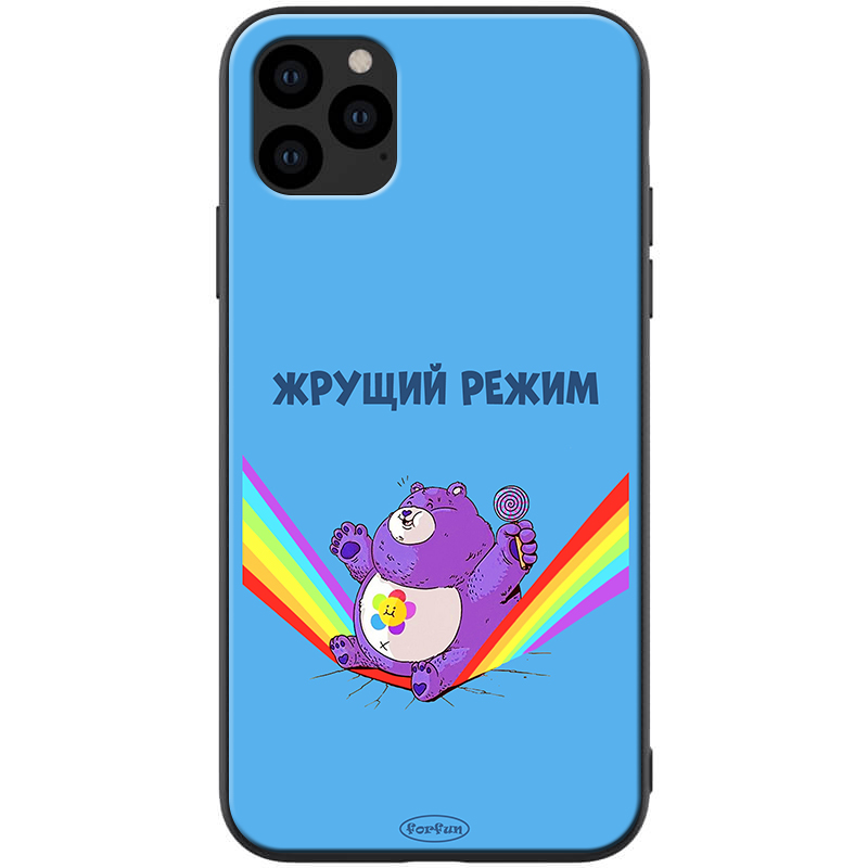 

TPU+PC чехол ForFun для Apple iPhone 11 Pro (5.8") Жрущий режим / Синий (118254)