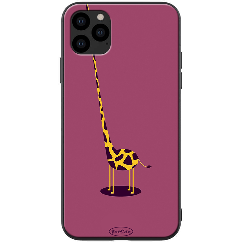 

TPU+PC чохол ForFun для Apple iPhone 11 Pro Max (6.5") (Жираф / фіолетовий)