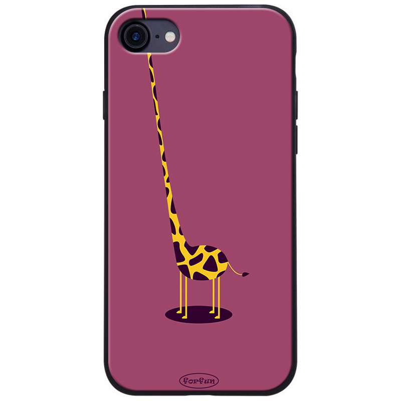 

TPU+PC чехол ForFun для Apple iPhone 7 / 8 (4.7") Жираф / Фиолетовый (118279)