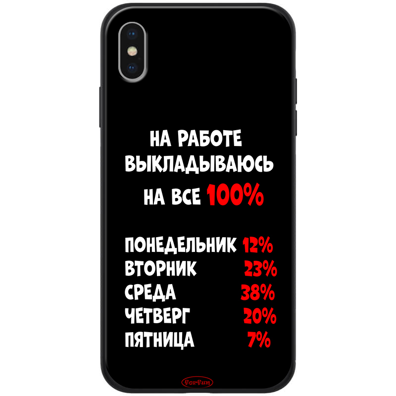 

TPU+PC чохол ForFun для Apple iPhone XS Max (6.5") (На роботі / чорний)