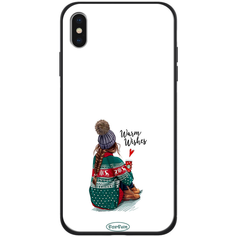

TPU+PC чехол ForFun для Apple iPhone XS Max (6.5") Warm Wishes / Белый (118320)