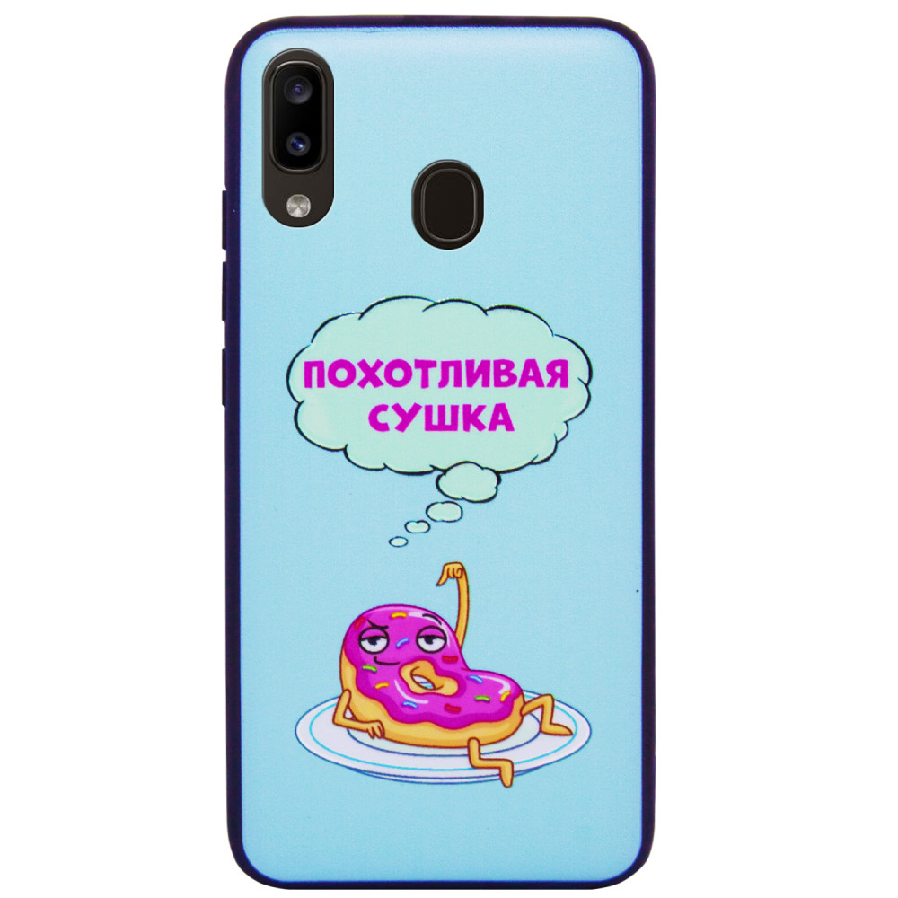 

TPU+PC чехол ForFun для Samsung Galaxy A20 / A30 Похотливая сушка / Голубой (109199)