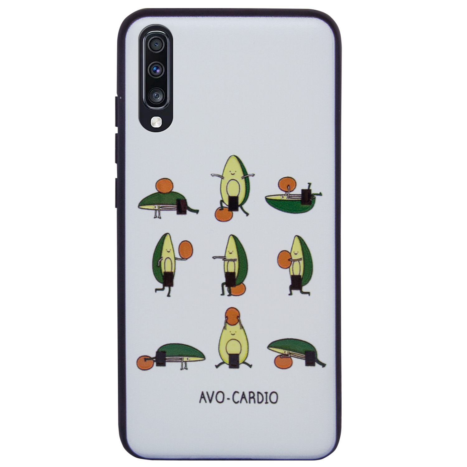 

TPU+PC чехол ForFun для Samsung Galaxy A70 (A705F) Авокардио / Голубой (109215)