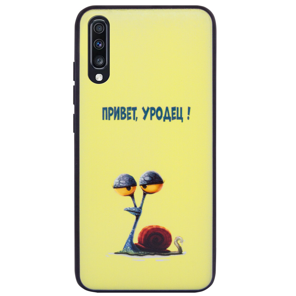 

TPU+PC чехол ForFun для Samsung Galaxy A70 (A705F) Привет уродец / Желтый (109222)