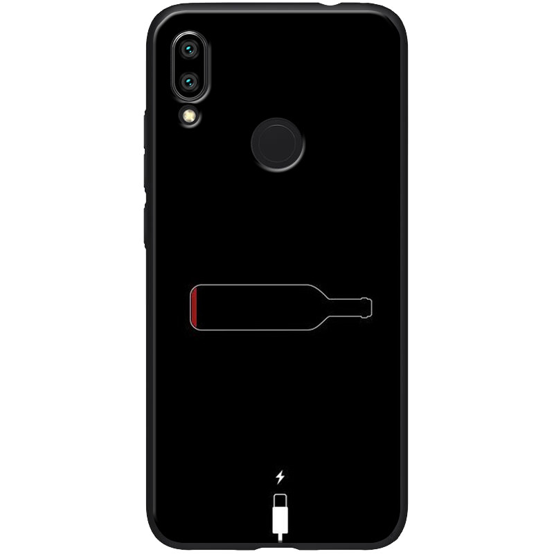 

TPU+PC чехол ForFun для Xiaomi Redmi 7 Бутылка / Черный (109821)