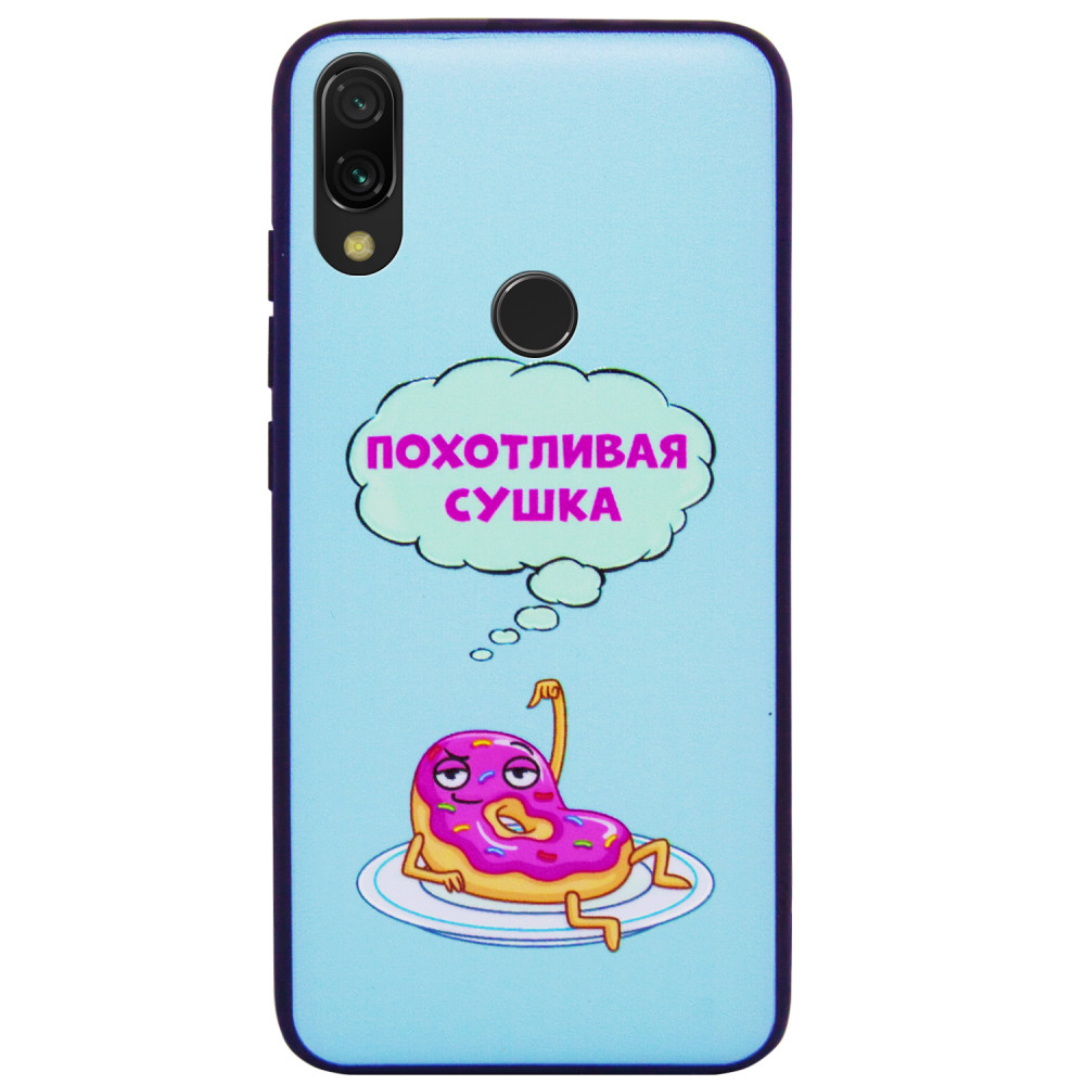 

TPU+PC чехол ForFun для Xiaomi Redmi 7 Похотливая сушка / Голубой (109243)