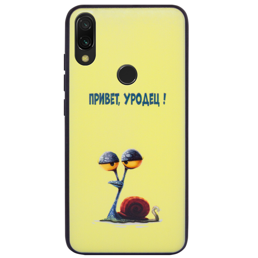 

TPU+PC чехол ForFun для Xiaomi Redmi 7 Привет уродец / Желтый (109244)