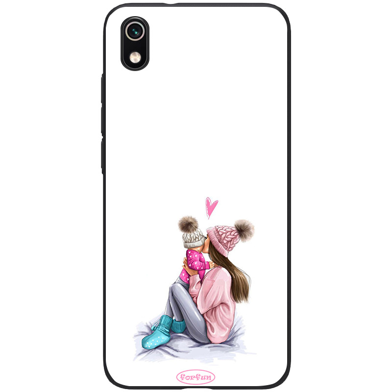 

TPU+PC чехол ForFun для Xiaomi Redmi 7A Мама дочки / Белый (118101)