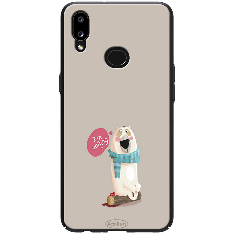 

TPU+PC чехол ForFun для Samsung Galaxy A10s I am waiting / Серый (118192)