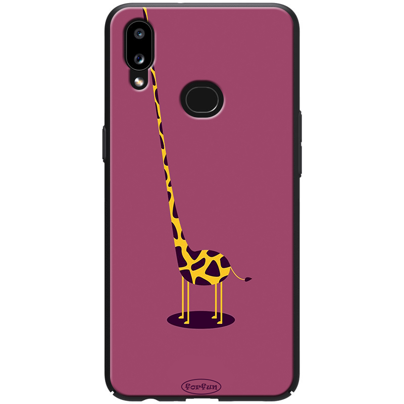 

TPU+PC чехол ForFun для Samsung Galaxy A10s Жираф / Фиолетовый (118197)