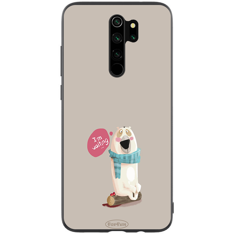 

TPU+PC чехол ForFun для Xiaomi Redmi Note 8 Pro I am waiting / Серый (118141)
