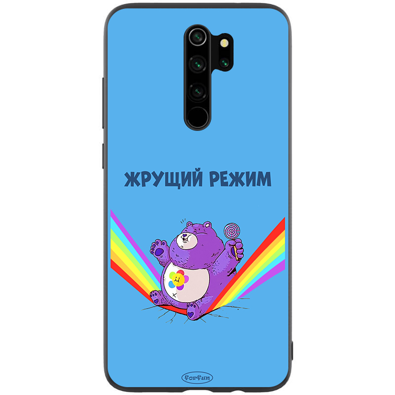 

TPU+PC чехол ForFun для Xiaomi Redmi Note 8 Pro Жрущий режим / Синий (118153)