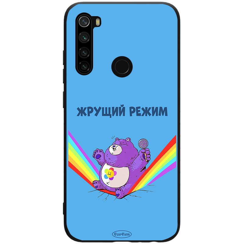 

TPU+PC чехол ForFun для Xiaomi Redmi Note 8 Жрущий режим / Синий (118123)