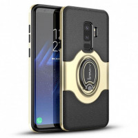 

TPU+PC чехол iPaky Feather с имитацией кожи и подставкой для Samsung Galaxy S9+