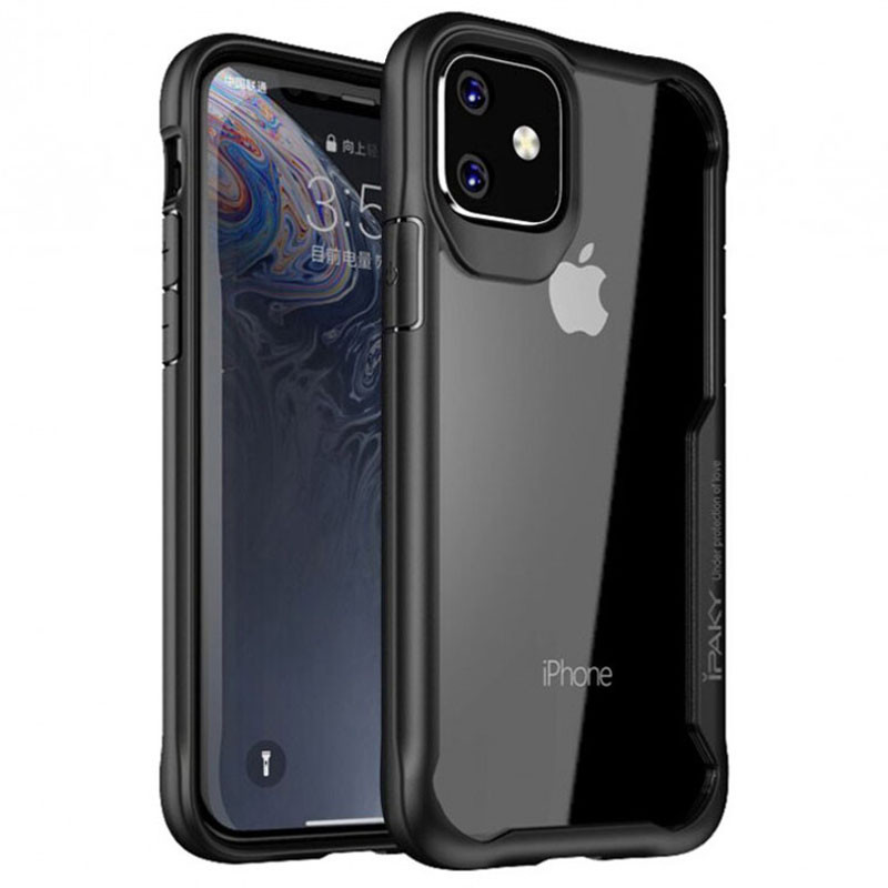 

TPU+PC чохол iPaky Luckcool Series для Apple iPhone 11 (6.1") (Чорний)