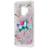 

TPU+PC чехол Liquid (glitter) для Samsung A530 Galaxy A8 (2018)