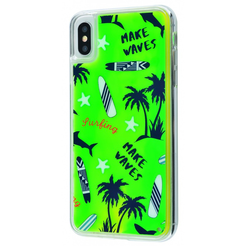 

TPU+PC чехол Lovely Stream Neon sand для Apple iPhone X / XS (5.8") Make Waves (106646)