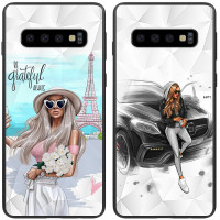 

TPU+PC чехол Prisma Ladies для Samsung Galaxy S10+