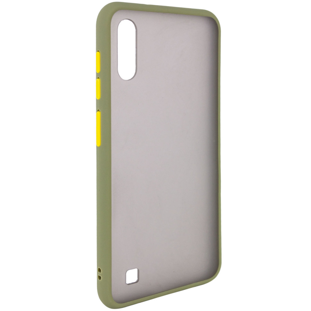 

TPU+PC чехол Color Buttons для Samsung Galaxy A10 (A105F) Зеленый (114164)