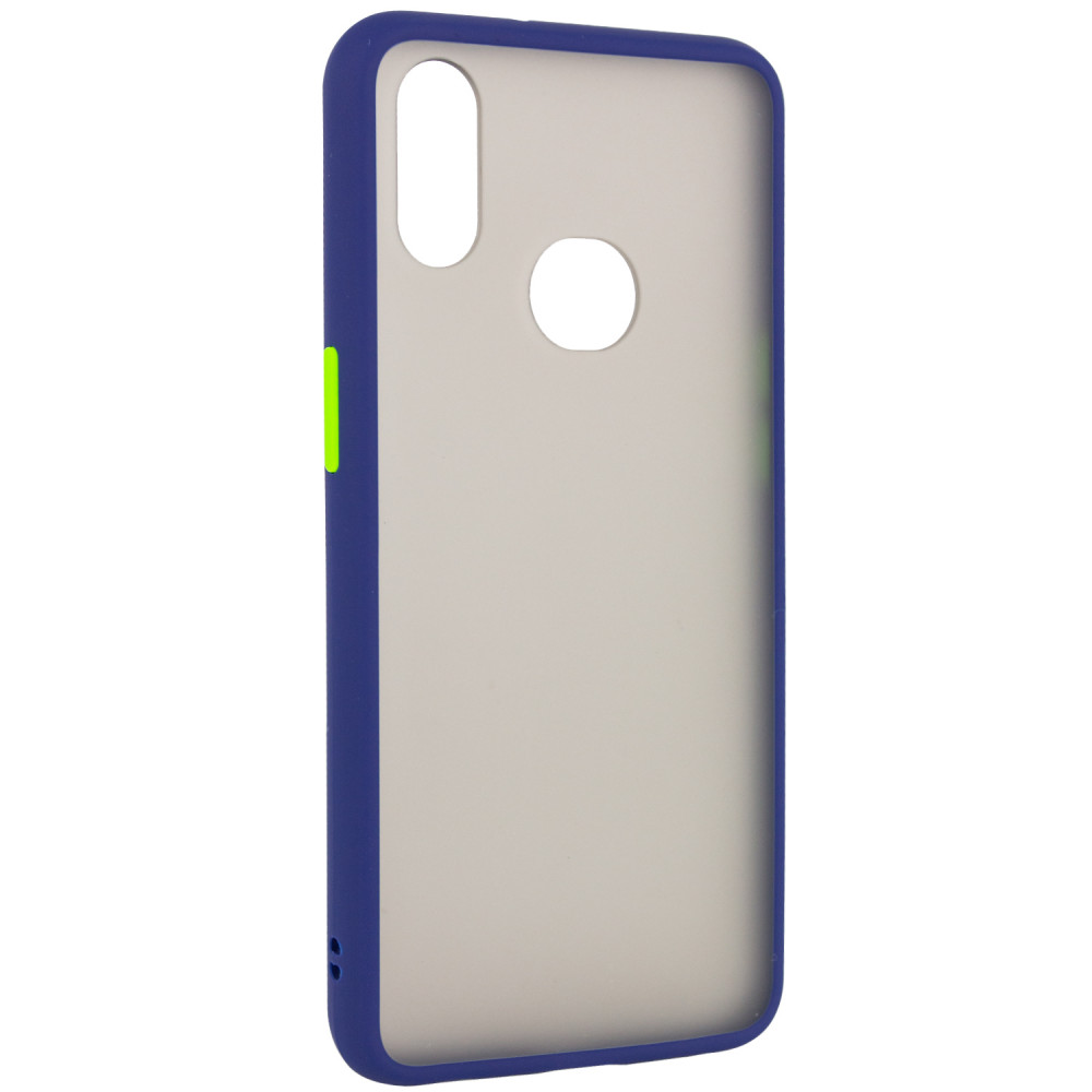 

TPU+PC чехол Color Buttons для Samsung Galaxy A10s Синий (114171)