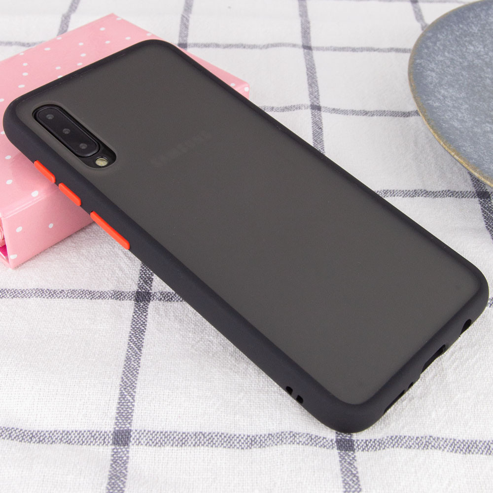 

TPU+PC чехол Color Buttons для Samsung Galaxy A50s Черный (114182)
