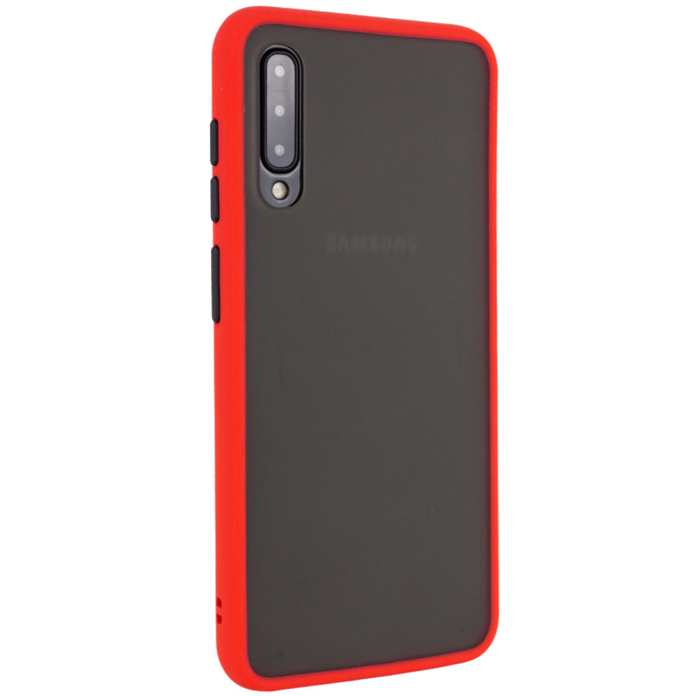 

TPU+PC чехол Color Buttons для Samsung Galaxy A50s Красный (114180)