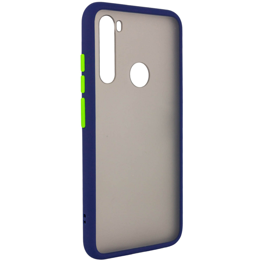 

TPU+PC чехол Color Buttons для Xiaomi Redmi Note 8 Синий (114201)