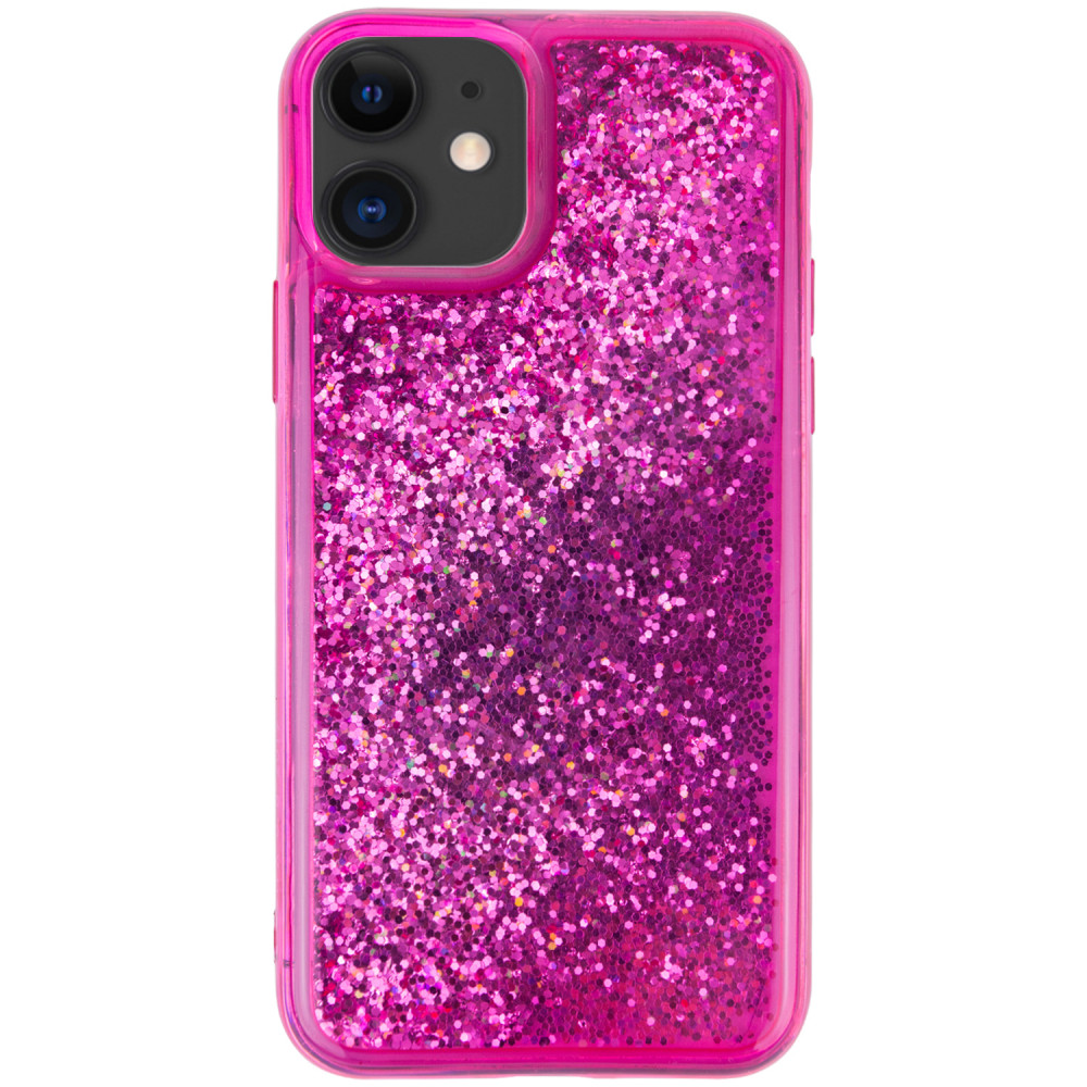 

TPU+PC чехол Sparkle (glitter) для Apple iPhone 11 (6.1") Малиновый (119883)