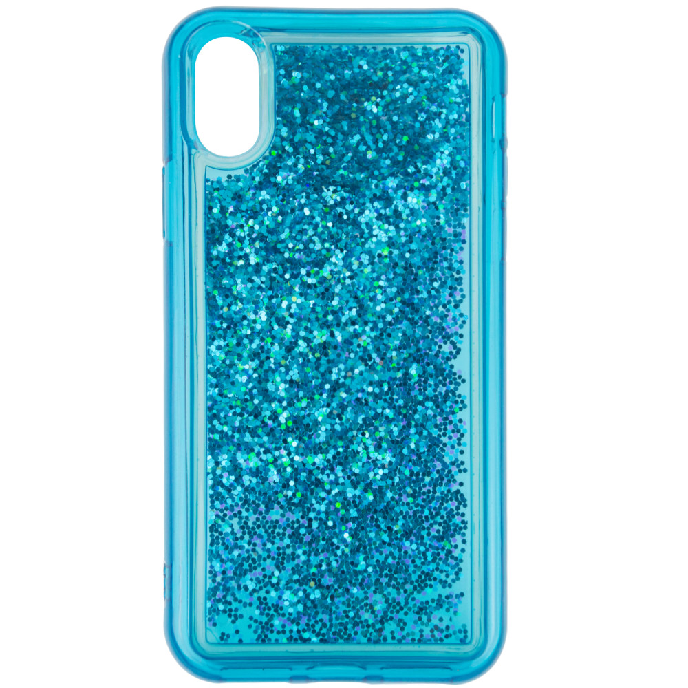 

TPU+PC чехол Sparkle (glitter) для Apple iPhone X (5.8") Синий (119922)