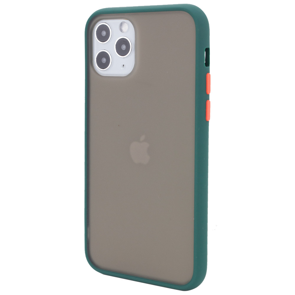 

TPU+PC чохол Color Buttons для Apple iPhone 11 Pro (5.8") (Синьо-зелений / Marine Blue)