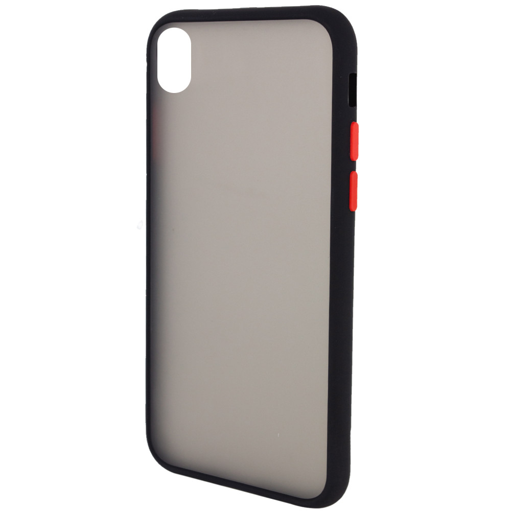 

TPU+PC чехол Color Buttons для Apple iPhone X (5.8") Черный (121867)
