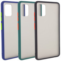 

TPU+PC чехол Color Buttons Shield для Samsung Galaxy A51