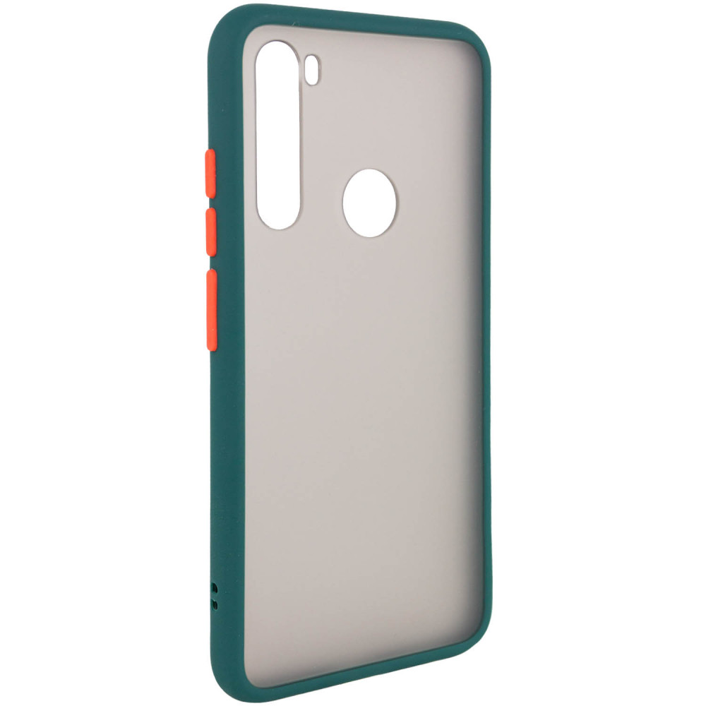 

TPU+PC чехол Color Buttons для Xiaomi Redmi Note 8 / Note 8 2021 Сине-Зеленый / Marine Blue (121797)