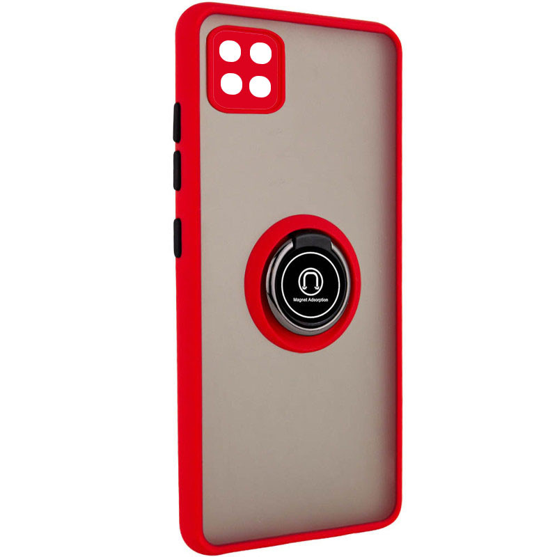

TPU+PC чехол Deen ColorEdgingRing for Magnet для Realme C11 Красный (144868)