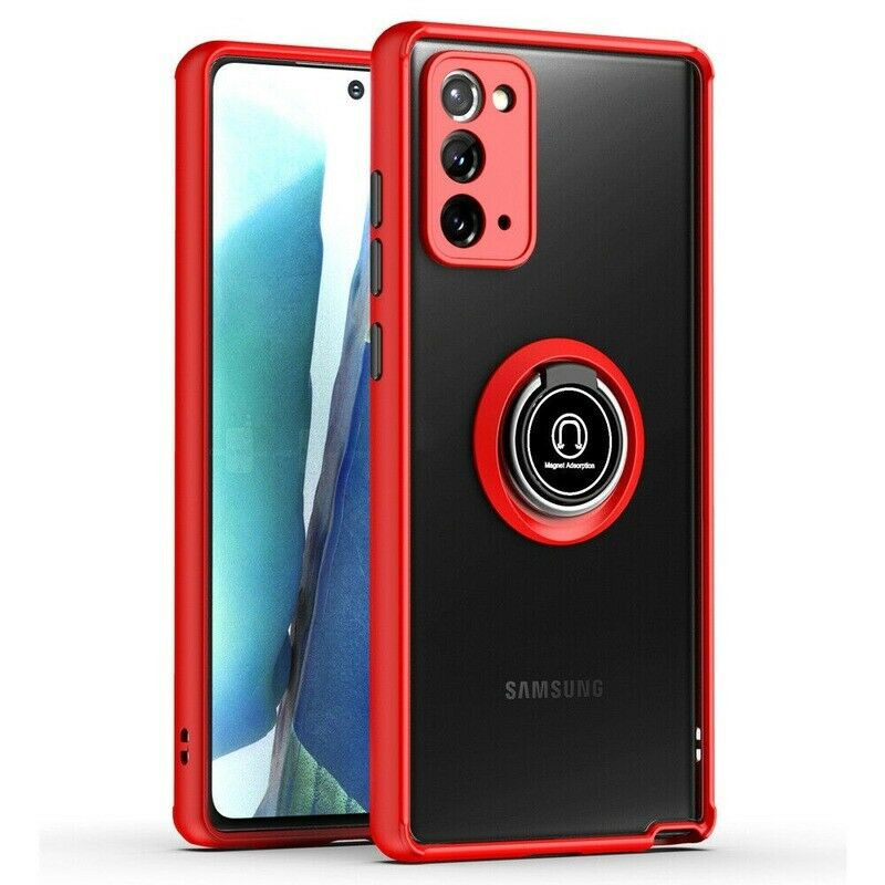 

TPU+PC чохол Deen ColorEdgingRing for Magnet для Samsung Galaxy Note 20 (Червоний)