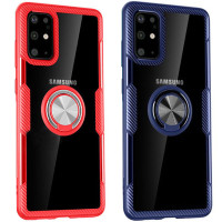 TPU+PC чехол Deen CrystalRing for Magnet (opp) для Samsung Galaxy S20+