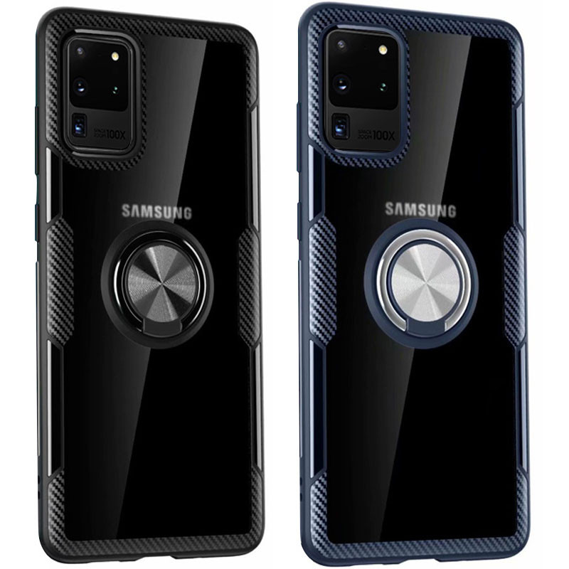 

TPU+PC чохол Deen CrystalRing під магнітний тримач для Samsung Galaxy S20 Ultra