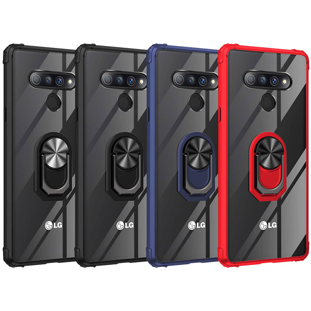 

TPU+PC чехол Deen TransparentRing for Magnet для LG Stylo 6 (137193)