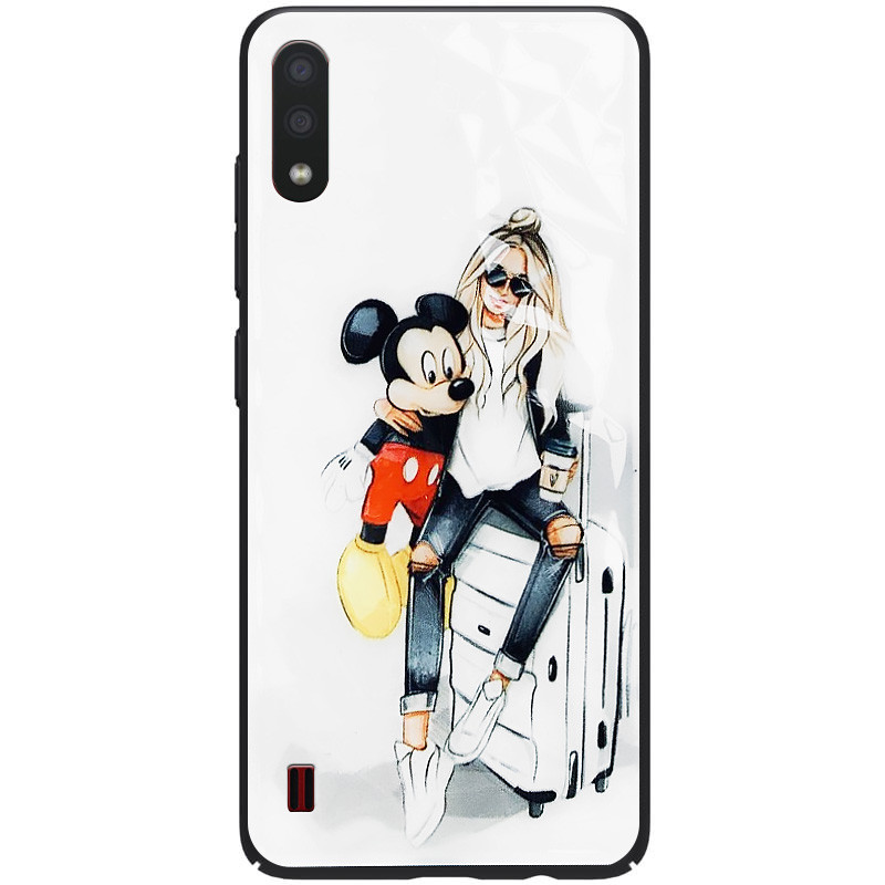 

TPU+PC чехол Prisma Ladies для Samsung Galaxy A01 Mickey (143942)