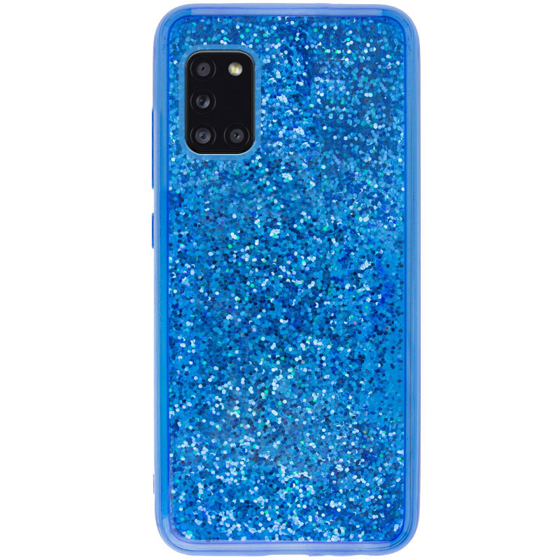 

TPU+PC чехол Sparkle (glitter) для Samsung Galaxy A31 Синий (138284)