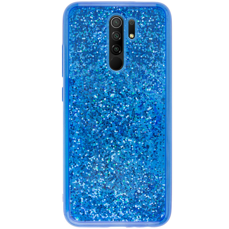 

TPU+PC чехол Sparkle (glitter) для Xiaomi Redmi 9 Синий (138339)