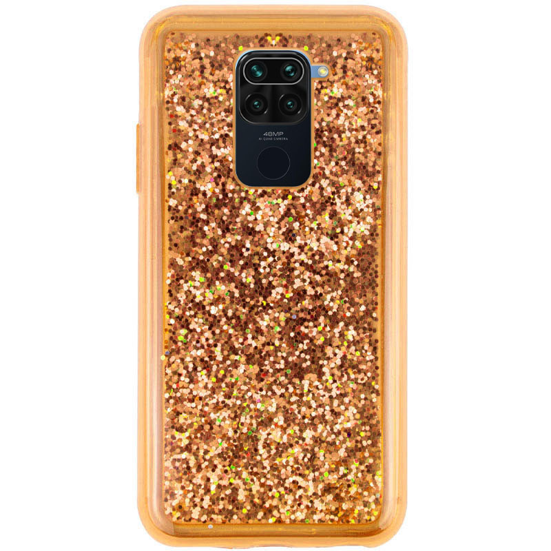 

TPU+PC чехол Sparkle (glitter) для Xiaomi Redmi 10X Золотой (138257)