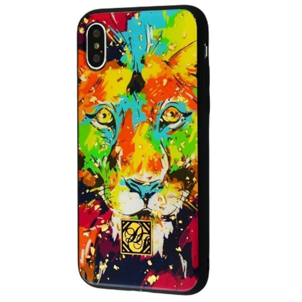 

TPU+PC "Confetti Print" для Apple iPhone XS Max (6.5") Лев - темный фон (94652)