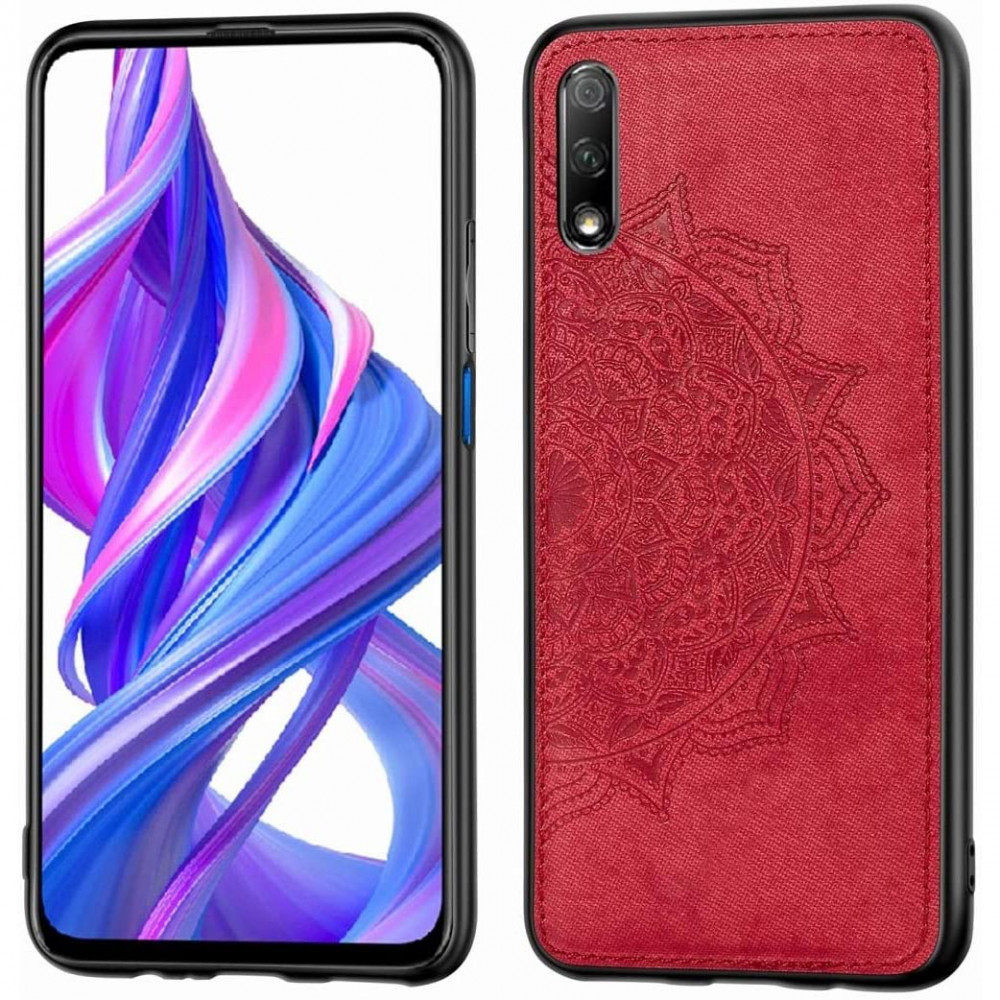 

TPU+Textile чехол Mandala с 3D тиснением для Huawei P Smart Pro Красный (146639)