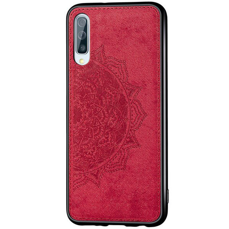 

TPU+Textile чехол Mandala с 3D тиснением для Samsung Galaxy A70 (A705F) Красный (104148)