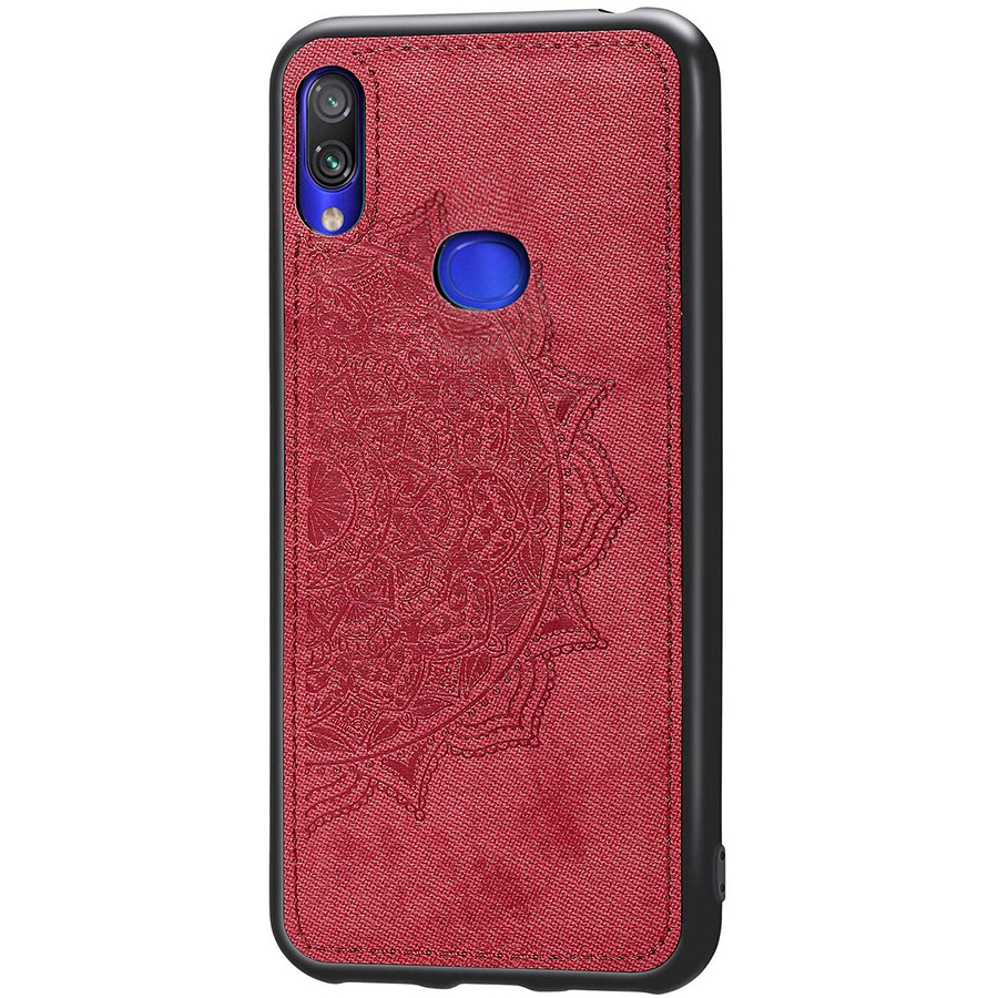 

TPU+Textile чехол Mandala с 3D тиснением для Samsung Galaxy A10s Красный (115518)